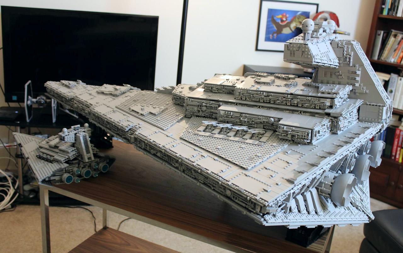 GIANT LEGO Star Destroyer with Full Interior! Custom Star Wars 