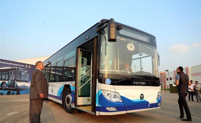 Cairo's First Electric Bus Starts Launches with Downtown-New Cairo Route