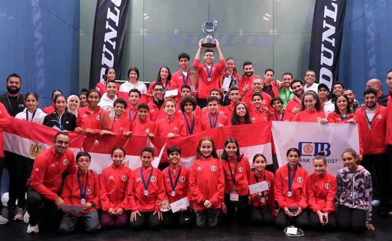 Egyptian Squash Juniors Bring Home 20 Medals to Top 2020 Dunlop British Open Medal Table