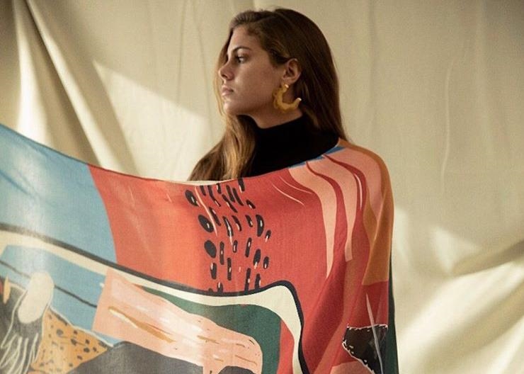 Egyptian Brand Rebel Makes Gorgeous Scarves That Look Like Watercolour Masterpieces 
