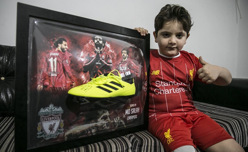 Mohamed Salah Makes Syrian Child Amputee’s Dream Come True