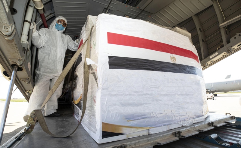 Egyptian Aircraft Full of Medical Aid Supplies is En Route to Washington D.C.