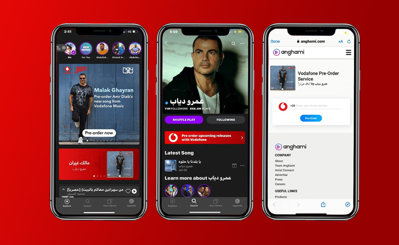 Anghami Partner Up With Vodafone To Bring You Exclusive Music Content
