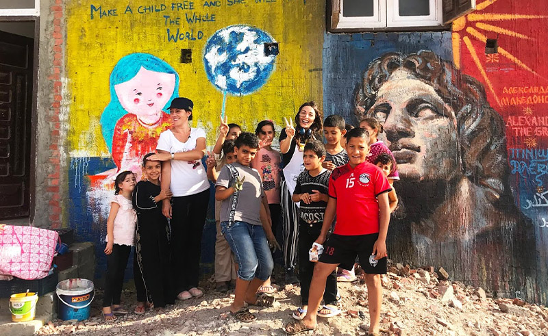 This Art Forum is Beautifying Burullus City's Walls and Boats in Kafr El Sheikh