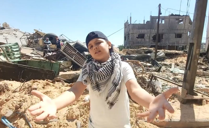 Amidst Gaza’s Rubble, 12 Year-Old Rapper MC Abdul Speaks Out