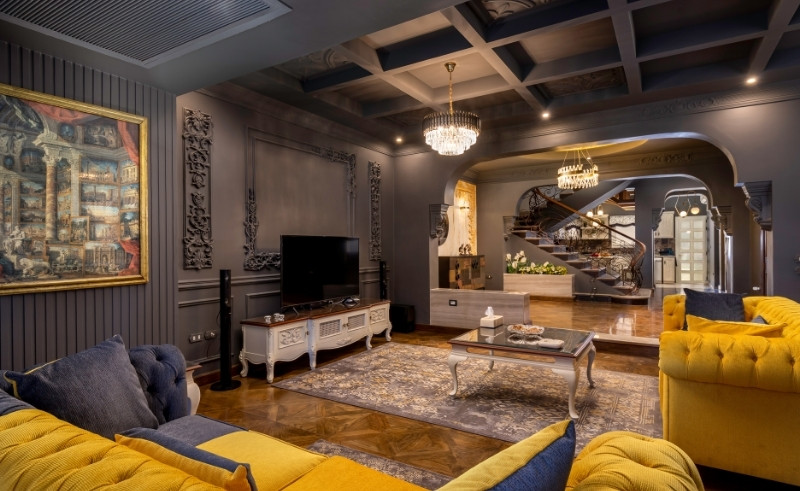 Embrace the Darkness in this Gothic New Cairo Home