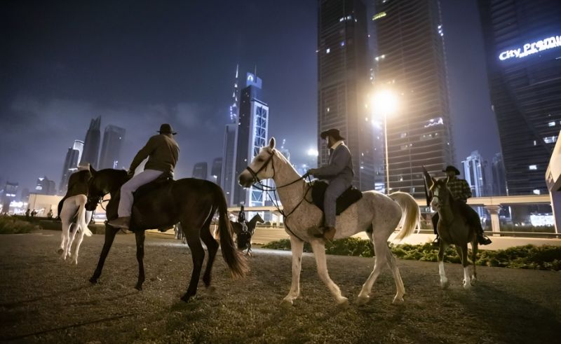 Here’s Why a Gang of Cowboys Shut Down Dubai’s Sheikh Zayed Road