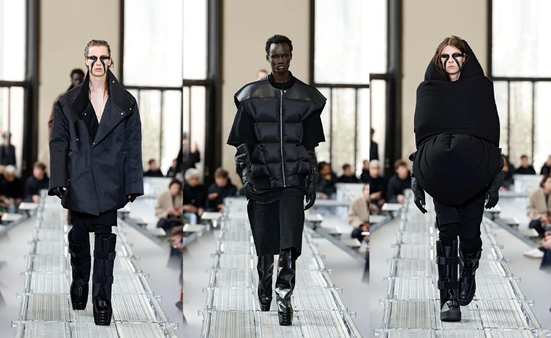 American Designer Rick Owens Shows Luxor-Inspired Collection in Paris
