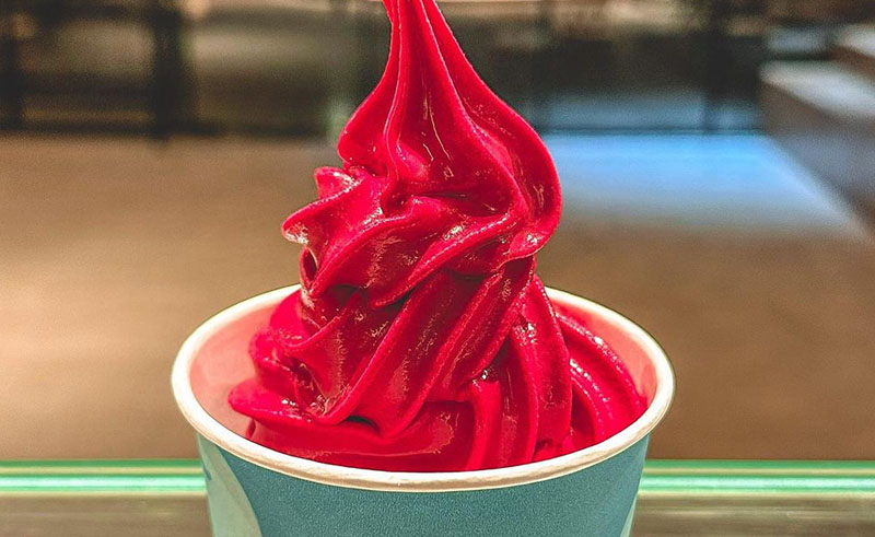 Variegato Drops Karkadeh Flavoured Soft Serve Ice-Cream This Ramadan