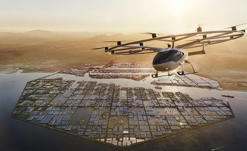 Air Taxis Will Soon Fly Across the Sky Above NEOM