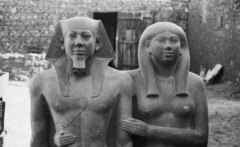 Egyptian Museum Shares Rare Images of King Menkaure Statues Discovery