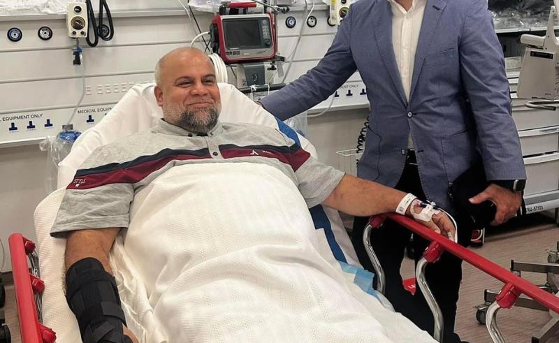 Wael Al Dahdouh Arrives at Qatar Hospital for Medical Treatment