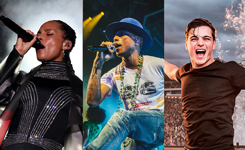 Alicia Keys, Pharrell & Martin Garrix Headline Saudi GP Concert