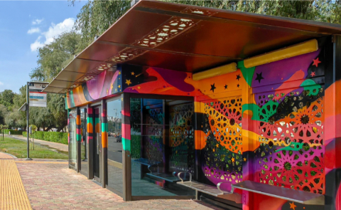 Abu Dhabi's Bus Stops Get a Colourful Makeover With Street Art Project
