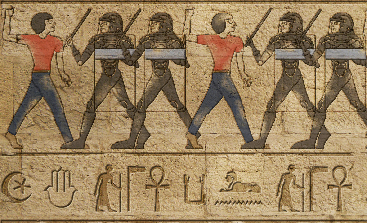 If Hieroglyphics Represented the Middle East Today