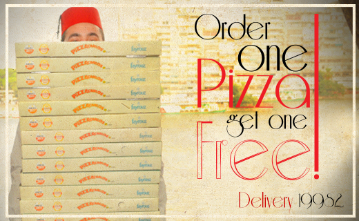 Le Pacha's Double Pizza Deal