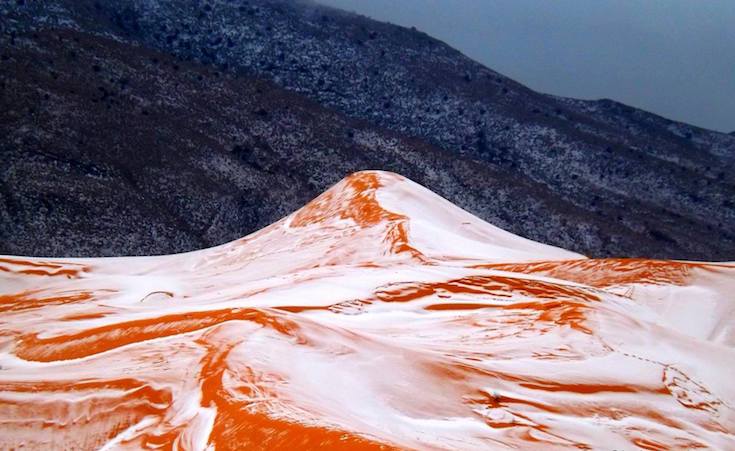 Snow has Fallen in the Sahara Desert for the First Time in 40 Years