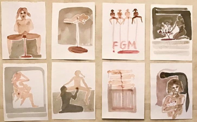 Cutting Season: Egyptian Artist Reda Abdel Rahman Creates Haunting Depiction of FGM