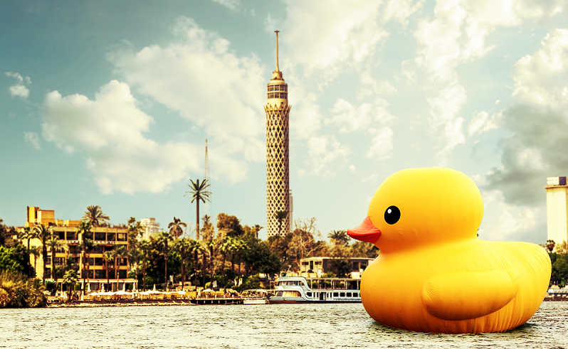 There's A Giant Rubber Duck Taking Over Cairo And We Know Why