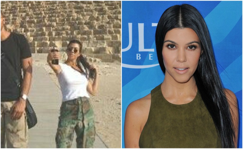 Pictures: Kourtney Kardashian Spotted at The Pyramids of Giza