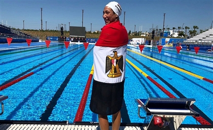 Egypt’s Fastest Female Swimmer Farida Osman Breaks Record in Mediterranean Games