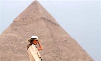 Melania Trump Lands in Cairo