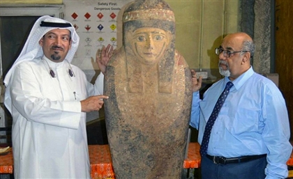 Kuwait Returns Smuggled Ancient Egyptian Sarcophagus Lid