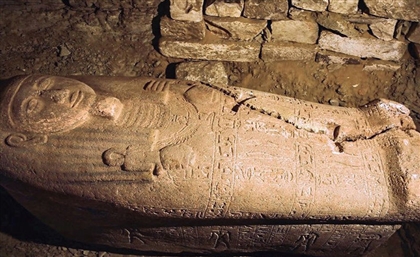 Ramses II-Era Sarcophagus Unearthed in Saqqara