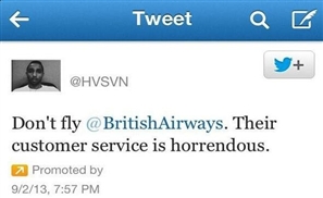 British Airways Fail at Twitter
