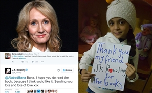 JK Rowling Sends Harry Potter E-Books to Young Fan in War-torn Aleppo